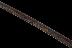 只狼不死斩开门 katana product detail image 8 showing blade, saya, and fittings