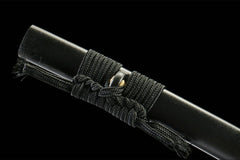幽壑刃 katana product detail image 8 showing blade, saya, and fittings