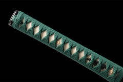 碧霄金纹 katana product detail image 8 showing blade, saya, and fittings