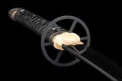 逆刃· katana product detail image 8 showing blade, saya, and fittings