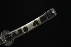 全铜太刀2 tachi product detail image 8 showing blade, saya, and fittings