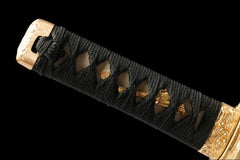 墨淬幽绿 tanto product detail image 8 showing blade, saya, and fittings