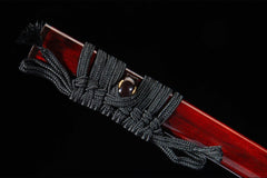 赤轮花影 katana product detail image 8 showing blade, saya, and fittings