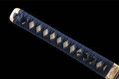 青渊耀金 katana product detail image 8 showing blade, saya, and fittings
