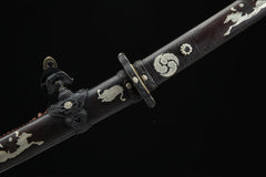 全铜太刀 tachi product detail image 8 showing blade, saya, and fittings