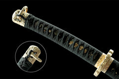 黑魔太刀 tachi product detail image 8 showing blade, saya, and fittings