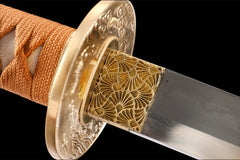 绯樱斩月 katana product detail image 8 showing blade, saya, and fittings