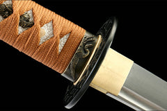 素心刃 katana product detail image 8 showing blade, saya, and fittings