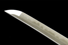 沉夜斩 katana product detail image 8 showing blade, saya, and fittings