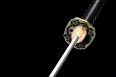 花梨木军刀 tachi product detail image 8 showing blade, saya, and fittings
