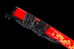 断罪之刃 katana product detail image 8 showing blade, saya, and fittings