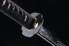 Crimson Line 5160 spring steel katana in crimson red / black product photo 9