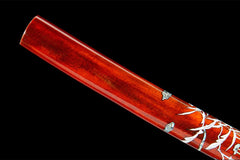 血檀影 katana product detail image 9 showing blade, saya, and fittings