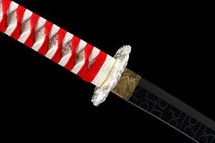 朱华寒锋 katana product detail image 9 showing blade, saya, and fittings