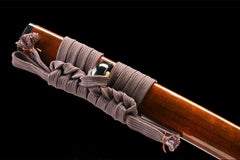 焰刃 katana product detail image 9 showing blade, saya, and fittings