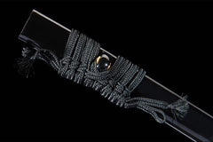 丹心墨刃 katana product detail image 9 showing blade, saya, and fittings