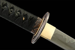 沉夜斩 katana product detail image 9 showing blade, saya, and fittings