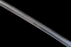 秋月寒芒 katana product detail image 9 showing blade, saya, and fittings