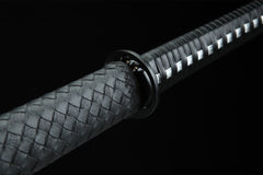 黑山老妖 chokuto product detail image 9 showing blade, saya, and fittings