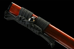 褐刃 katana product detail image 9 showing blade, saya, and fittings