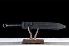 无声者-阔刃版 katana product detail image 9 showing blade, saya, and fittings