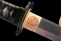 无锋·逆鳞 wakizashi product detail image 9 showing blade, saya, and fittings