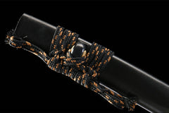 墨渊金芒 tanto product detail image 9 showing blade, saya, and fittings