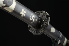 全铜太刀2 tachi product detail image 9 showing blade, saya, and fittings