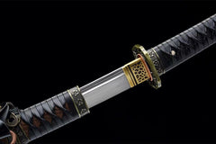 花梨木军刀 tachi product detail image 9 showing blade, saya, and fittings