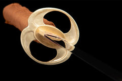 绯金流影 katana product detail image 9 showing blade, saya, and fittings