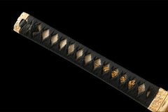 黑金蓝绫 katana product detail image 9 showing blade, saya, and fittings