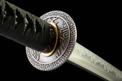沉夜斩 katana product detail image 10 showing blade, saya, and fittings