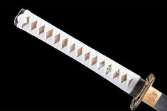白牙 katana product detail image 10 showing blade, saya, and fittings