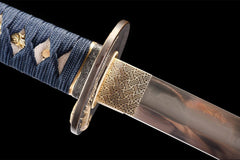 墨鳞·流光 katana product detail image 10 showing blade, saya, and fittings