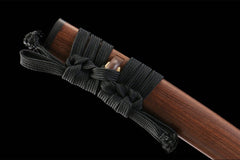 檀棕金络 tanto product detail image 10 showing blade, saya, and fittings