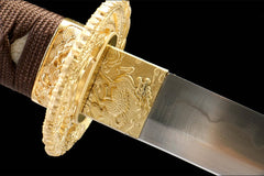 焰刃 katana product detail image 10 showing blade, saya, and fittings