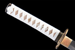 白金逆锋 katana product detail image 10 showing blade, saya, and fittings