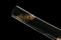 翎金玄刃 wakizashi product detail image 10 showing blade, saya, and fittings