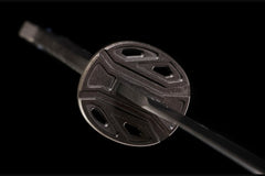 寂静者-单手雁翎刀 chinese sword product detail image 10 showing blade, saya, and fittings