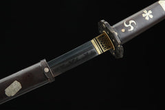 全铜太刀2 tachi product detail image 10 showing blade, saya, and fittings