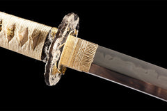 霜华流云 katana product detail image 10 showing blade, saya, and fittings