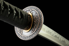 Katana – Shinya Zanmato 深夜斬 handle, guard, and fittings detail photo