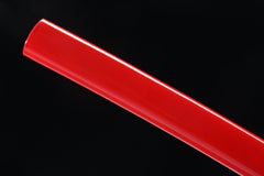 Crimson Line 5160 spring steel katana in crimson red / black product photo 11