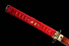 Red T10 Damascus Katana product photo 11
