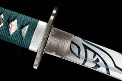 Sakura Titanium-Plated Tsuba 1060 Katana product photo 11