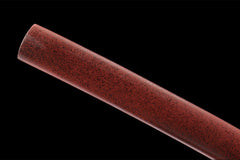 赤金绯刃 katana product detail image 11 showing blade, saya, and fittings