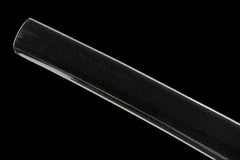 黑金蓝绫 katana product detail image 11 showing blade, saya, and fittings