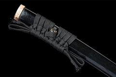 断罪 katana product detail image 11 showing blade, saya, and fittings