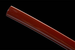绯金流影 katana product detail image 11 showing blade, saya, and fittings