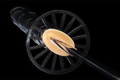 银杏残照 katana product detail image 11 showing blade, saya, and fittings